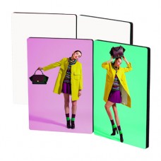 Chromaluxe 5873 Gloss White Flat Top Photo Panel Hinged Pair 