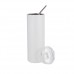 20oz Stainless Steel Tumbler w/Straw & Lid