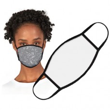 Face Mask Large White /Black Trim 7.5x5.25" Face Mask Large White /Black Trim 7.5x5.25"