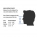 Face Mask Medium White /Black Trim 7x4.75"