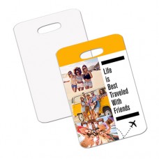 Unisub Bag Tag Rectangle Gloss White FRP 2-Sided Unisub Bag Tag Rectangle Gloss White FRP 2-Sided