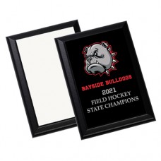 UNISUB PLAQUE 5X7 BLACK OGEE EDGE