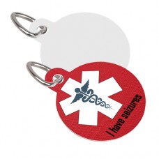 Unisub Pet Tag Round Gloss White Aluminum
